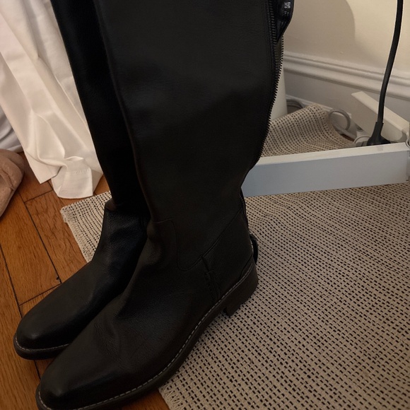 Franco Sarto Meyer High Shaft Boots – Black Leather – Size 7.5 - Picture 1 of 6